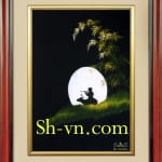 乡村风景画手工刺绣＝可愛的故鄉　01＝SHVN 2101- 40cm x 55cm (2)